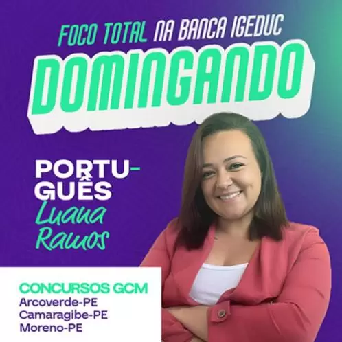 Aulão Gratuito! Baixe conteúdo em PDF de Português IGEDUC e acompanhe live