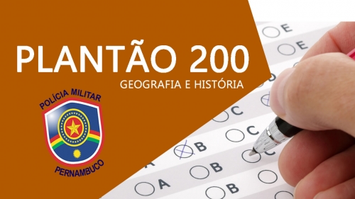 PLANTÃO SUPER 200 QUESTÕES DE GEOGRAFIA E DE HISTÓRIA DE PERNAMBUCO